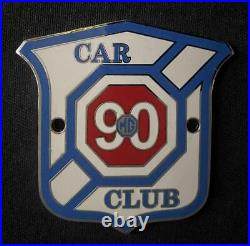 Mg Car Club 90 Years Enamel Motor Car Vintage Badge Emblem Insignia