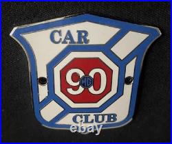 Mg Car Club 90 Years Enamel Motor Car Vintage Badge Emblem Insignia