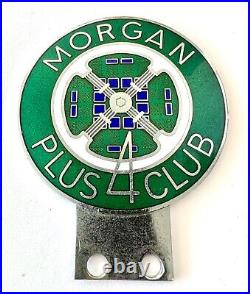 Morgan Car Badge-Morgan Plus 4 Club Enamel Badge