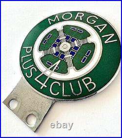 Morgan Car Badge-Morgan Plus 4 Club Enamel Badge