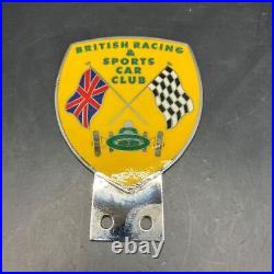 Near Mint British Racing Sports Car Club Badge BRSCC Vintage JAPAN