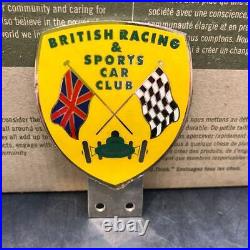 Near Mint British Racing Sports Car Club Badge BRSCC Vintage JAPAN