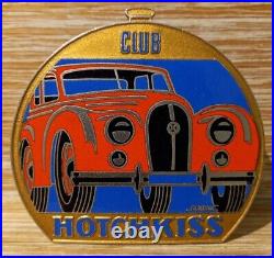 Nice Vintage Example Car Club HOTCHKISS (1903-1955) Enamel Car Badge 9cm x 8.5cm