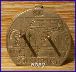 Nice Vintage Example Car Club HOTCHKISS (1903-1955) Enamel Car Badge 9cm x 8.5cm