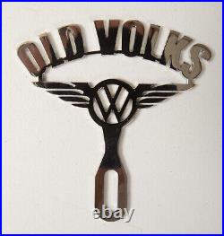 Old Volks License Plate Topper (B2A) Volkswagen (JSF6) Automobile Club VW Gang