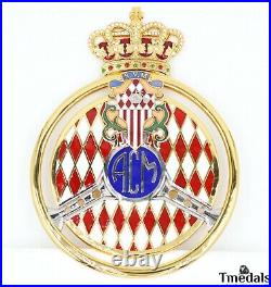 Original ACM GOLD Badge AUTOMOBILE CLUB DE MONACO Grille real enamel 2011 Rare