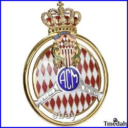 Original ACM GOLD Badge AUTOMOBILE CLUB DE MONACO Grille real enamel 2011 Rare