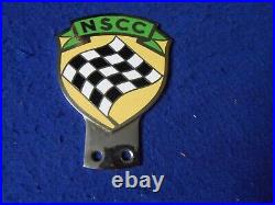 Original Nottingham Sports Car Club (NSSC) Badge Chrome/Cloisonne UK England