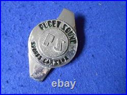 Original Puget Sound Sports Car Club Badge Chrome/Enamel Circa 1950's