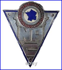 Own a Piece of French Automotive History Vintage Automobile Club Badge