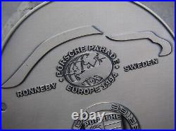 PORSCHE PARADE SWEDEN EUROPE Car Badge 1994 CLUB SVERIGE RONNEBY MEETING