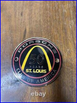 Porsche Club Of America Badge 50 Years St. Louis Pca Badge Arch Stl Rare Nos Vtg