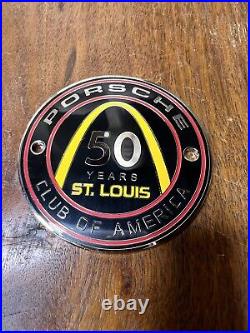 Porsche Club Of America Badge 50 Years St. Louis Pca Badge Arch Stl Rare Nos Vtg