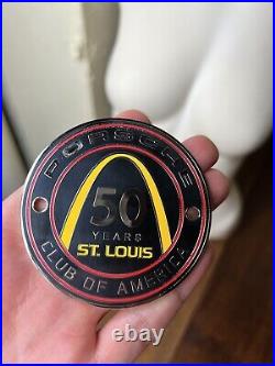 Porsche Club Of America Badge 50 Years St. Louis Pca Badge Arch Stl Rare Nos Vtg