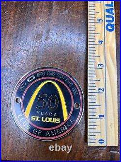 Porsche Club Of America Badge 50 Years St. Louis Pca Badge Arch Stl Rare Nos Vtg