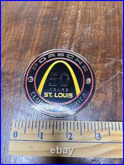 Porsche Club Of America Badge 50 Years St. Louis Pca Badge Arch Stl Rare Nos Vtg