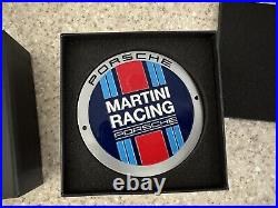 Porsche Limited Edition Martini Racing Car Club Grill Badge Emblem Hood Ornament