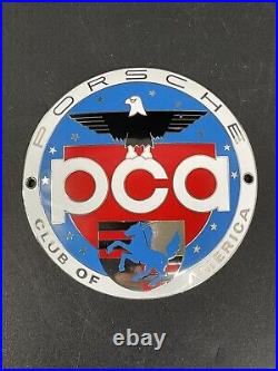 Porsche PCA Car Club of America 3 3/4 Grill Badge Emblem Hood Ornament Vintage