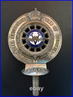 RACV Enamel Badge Rare ROYAL AUTOMOBILE CLUB OF VICTORIA c1930s