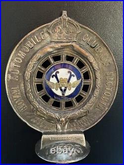 RACV Enamel Badge Rare ROYAL AUTOMOBILE CLUB OF VICTORIA c1930s