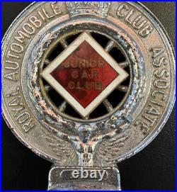 RAC JUNIOR CAR CLUB Enamel Badge Rare ROYAL AUTOMOBILE CLUB ASSOCIATION c1930s