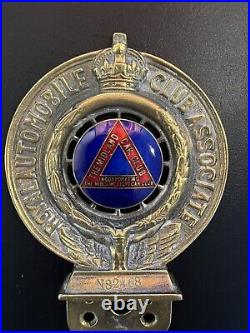 RAC MIDLAND Enamel Badge Rare ROYAL AUTOMOBILE CLUB ASSOCIATION c1930s