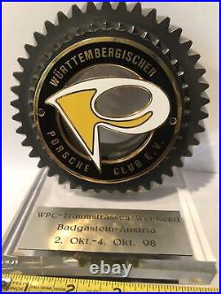 RARE 1998 Porsche Club Grill Badge Traumstrassen Weekend Award