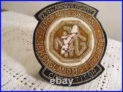 RARE LAP New England MG T Register Car Auto Club Bullion Blazer Badge 25th Annv