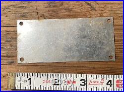 RARE! Original Marmon Sixteen Engine Firing Order Badge Plaque Tag Car Truck