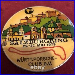 RARE! Porsche Salzburgring 1979 WURTT Porsche Club EV MOUNTED