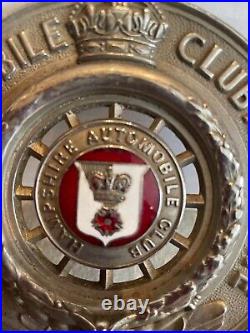 Rac Rare Automobile Club Hampshire Auto Motor Bronze Large Car Enamel Badge