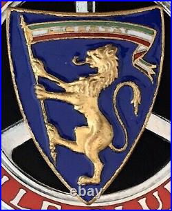 Rare Automobile Club Bologna Enameled Car Badge