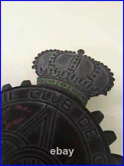 Rare vintage Spanish AUTOMOVIL CLUB DE CATALUNA BARCELONA car grille Badge Spain