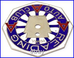 Reading Penna. AAA Auto Club Enamel Emblem / Gustave Fox Co. (CIN, O.) / CV Tools