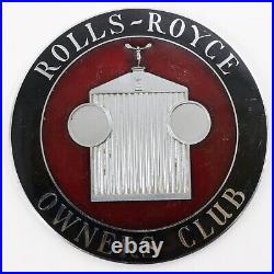 Rolls Royce Owners Club RROC EARLY Original Automobile Emblem Badge 4