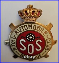 Royal Automobile Club Belgique SOS Badge Emblem Car Grill