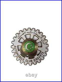 Step Back in Time with this Automobile Badge from the Automobile Club D Egypte