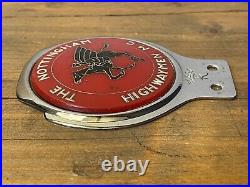 THE NOTTINGHAM HIGHWAYMEN M C BADGE Vintage Classic Motor Club Car RARE ITEM