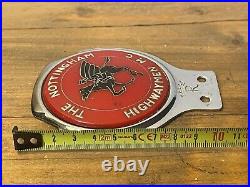 THE NOTTINGHAM HIGHWAYMEN M C BADGE Vintage Classic Motor Club Car RARE ITEM