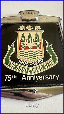 The Boulavard Club 75th Anniversary Car Badge Vintage Very Rare