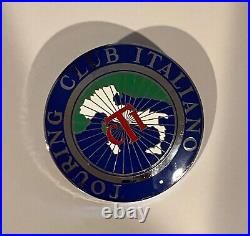 Touring Club Italiano I CTI Vintage Enamel Automobile Car Club Badge Original