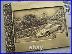 Ultrarare pair of blank PORSCHE RALLYE AUTOMOBILE CLUB Car Badges for engravings