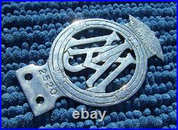 VINTAGE 1930s JERSEY MOTOR ASSOCIATION CAR BADGEJMA CHANNEL ISLANDS AA/RAC RARE