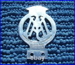 VINTAGE 1930s JERSEY MOTOR ASSOCIATION CAR BADGEJMA CHANNEL ISLANDS AA/RAC RARE