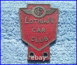 VINTAGE 1950s LOTHIAN CAR CLUB MOTOR SPORT BADGENo249 SCOTTISH DOUNE HILL CLIMB