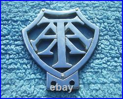 VINTAGE 1950s TRINIDAD & TOBAGO AUTOMOBILE ASSOCIATION CAR BADGE RARE AA EMBLEM