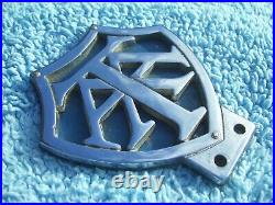 VINTAGE 1950s TRINIDAD & TOBAGO AUTOMOBILE ASSOCIATION CAR BADGE RARE AA EMBLEM