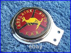 VINTAGE 1960s ADELAIDE CAR CLUB BADGESOUTH AUSTRALIA KANGAROO MOTOR EMBLEM RARE