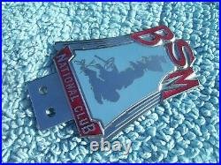 VINTAGE 1960s BRITISH SCHOOL OF MOTORING CAR BADGEBSM DRIVING INSTRUCTOR EMBLEM