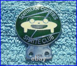 VINTAGE 1960s SOUTH COUNTIES SPRITE CLUB CAR BADGE AUSTIN HEALEY FROGEYE/BUGEYE